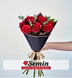 9 Kırmızı Gül Buketi